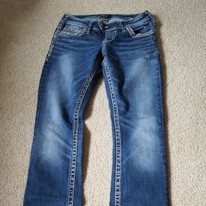 Like new silver jeans